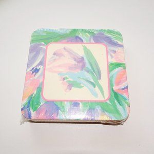 Retro Pastel Tulip Coasters Set of 8